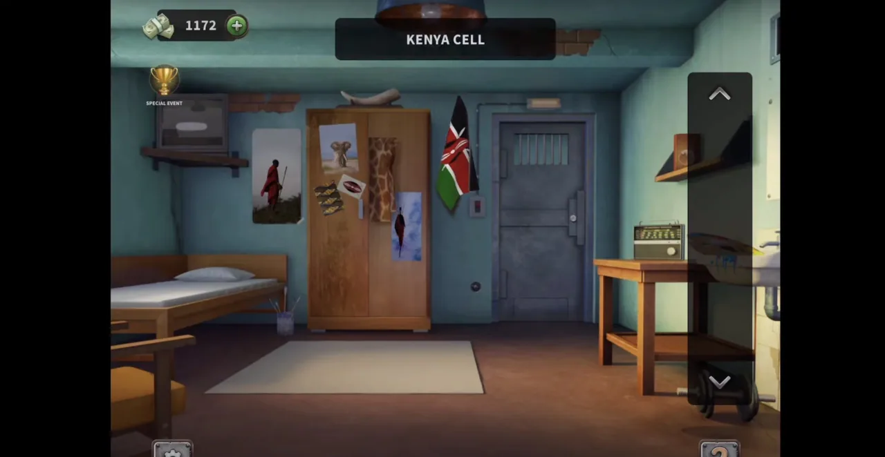 100 Doors Escape from Prison Level 116 Ivorian Cell gameplay screenshot