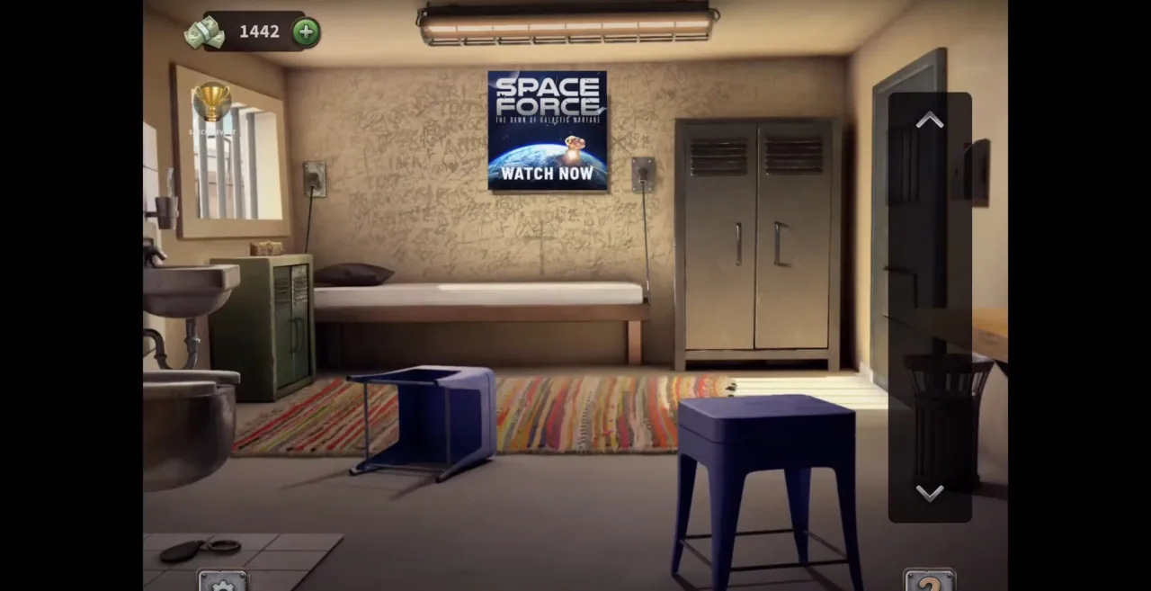 100 Doors Escape from Prison Level 120 Sudanese Cell gameplay screenshot