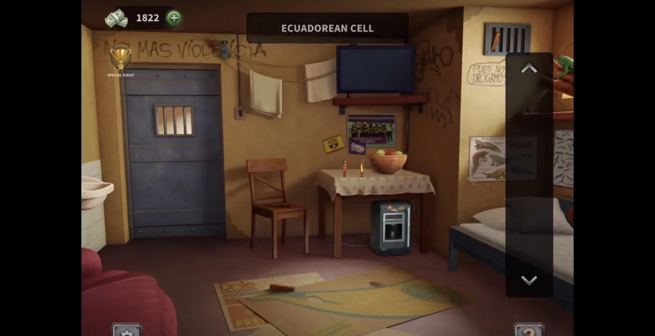 100 Doors Escape from Prison Level 130 Turkmen Cell gameplay screenshot