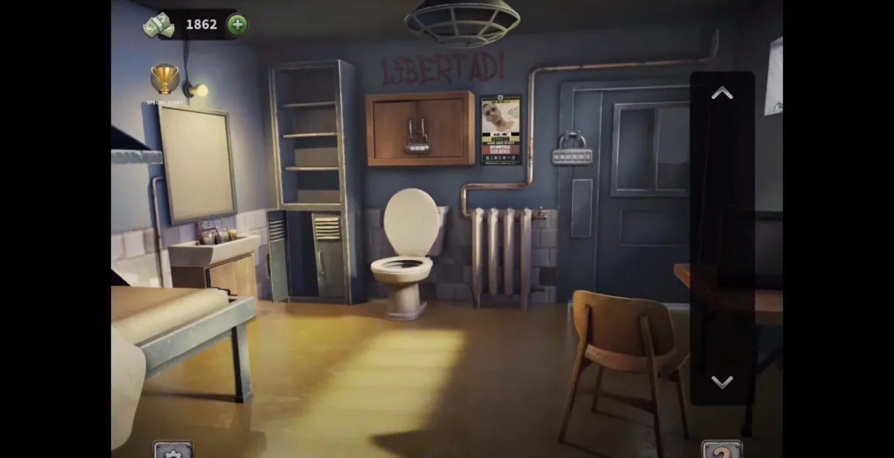 100 Doors Escape from Prison Level 131 Iceland Cell gameplay screenshot