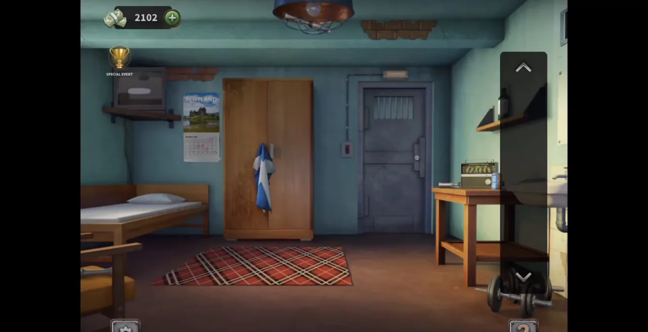 100 Doors Escape from Prison Level 139 Ecuadorean Cell gameplay screenshot