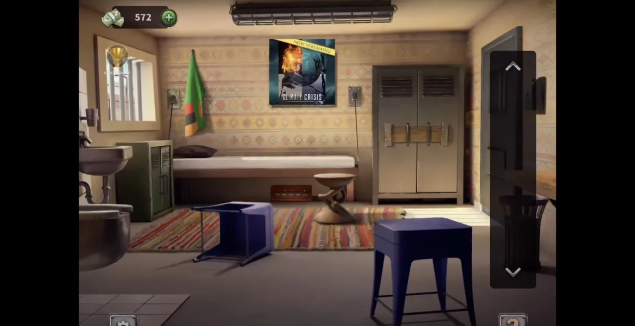 100 Doors Escape from Prison Level 148 Zambian Cell gameplay screenshot