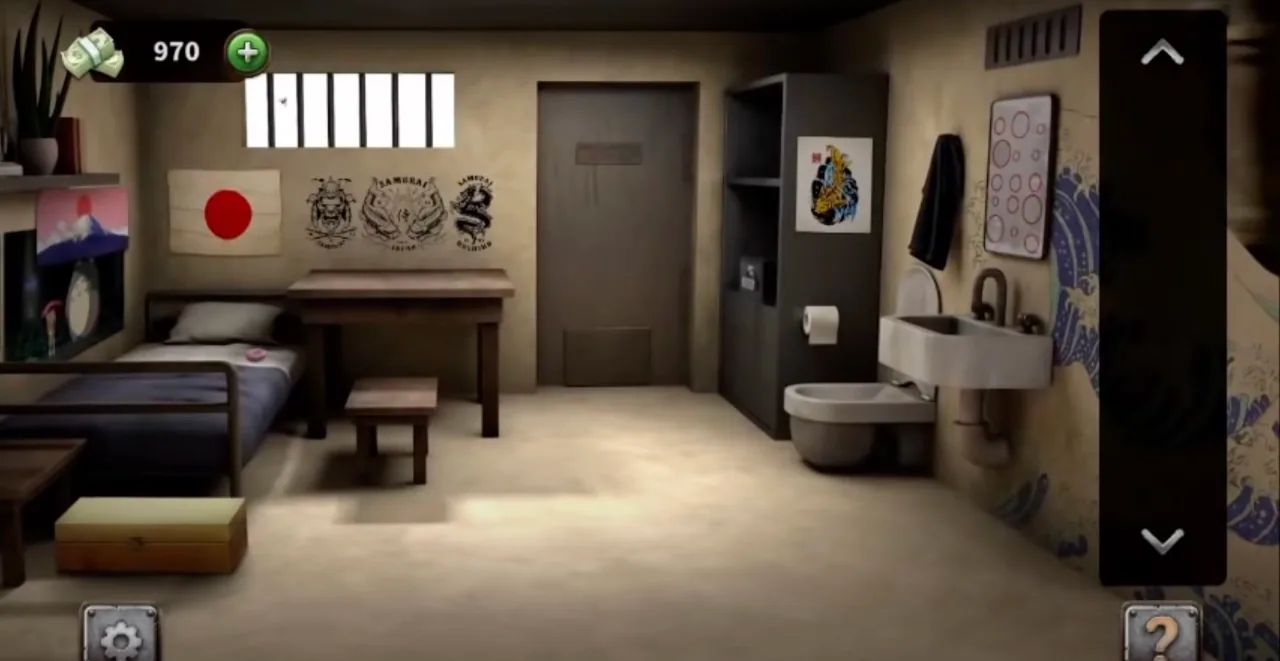100 Doors Escape from Prison Level 19 Rwanda Cell gameplay screenshot