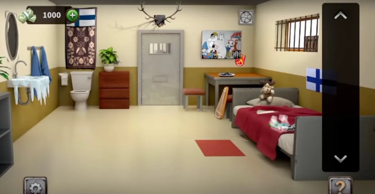 100 Doors Escape from Prison Level 20 China Cell gameplay screenshot