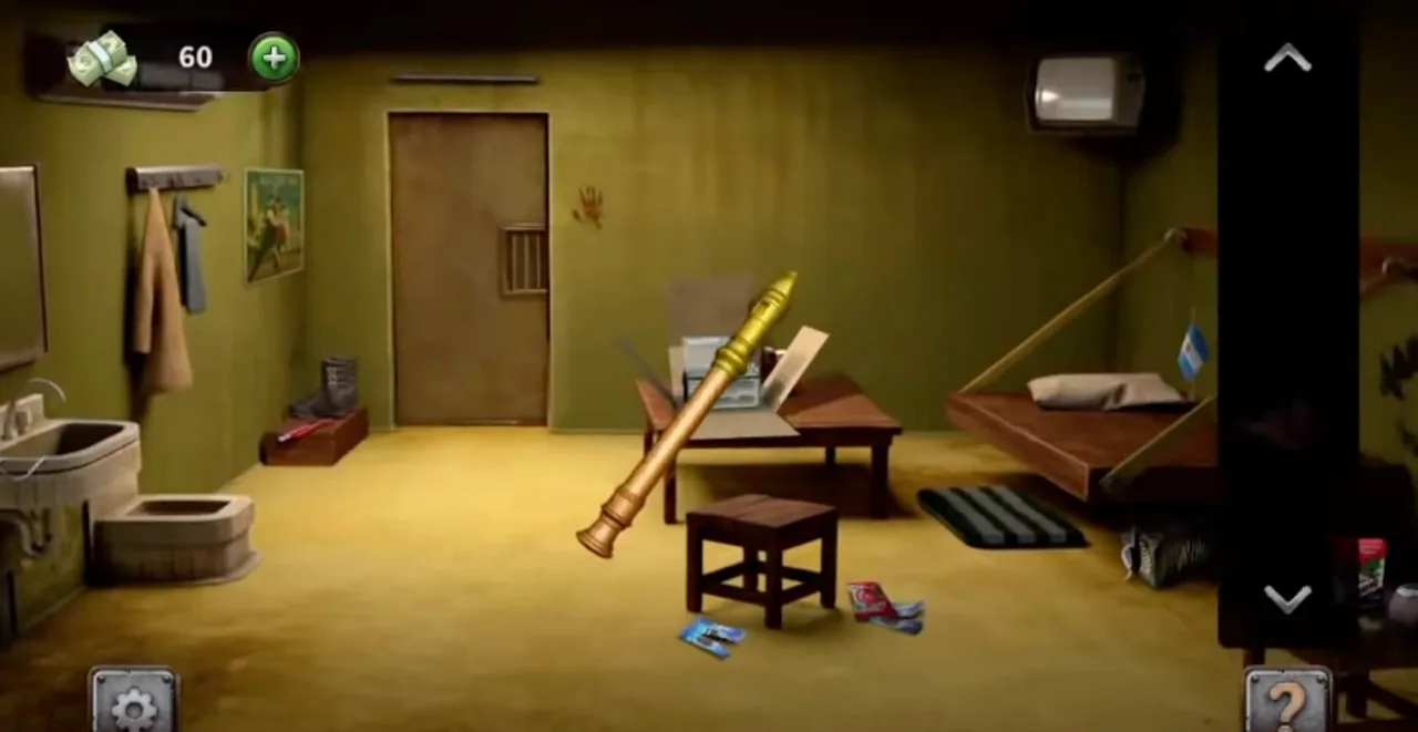 100 Doors Escape from Prison Level 3 Argentina Cell gameplay screenshot