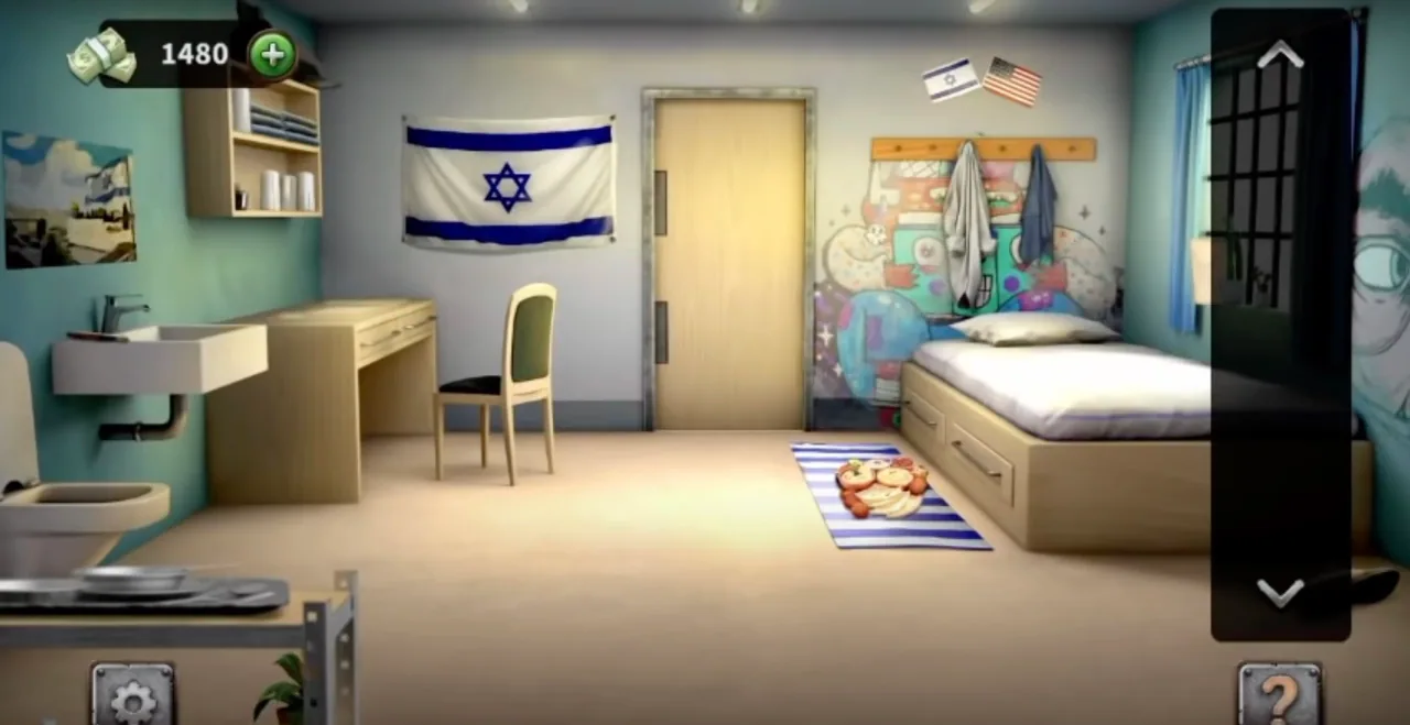 100 Doors Escape from Prison Level 36 Israeli Cell gameplay screenshot