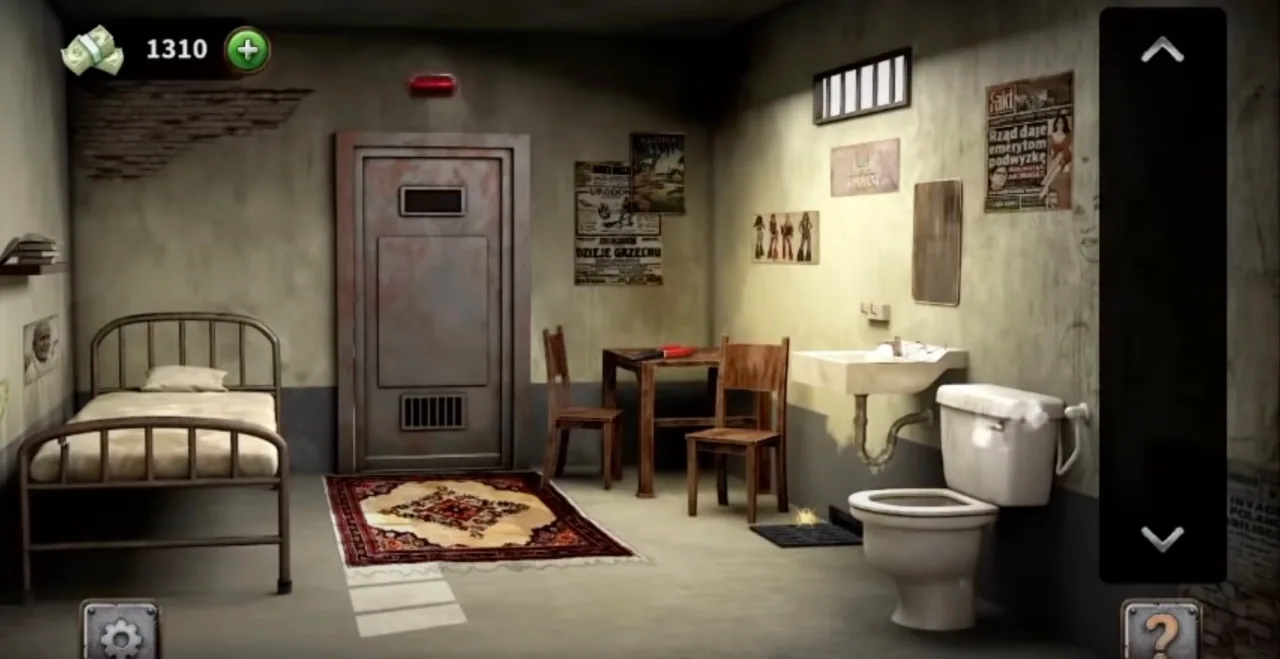 100 Doors Escape from Prison Level 47 Polish Cell gameplay screenshot