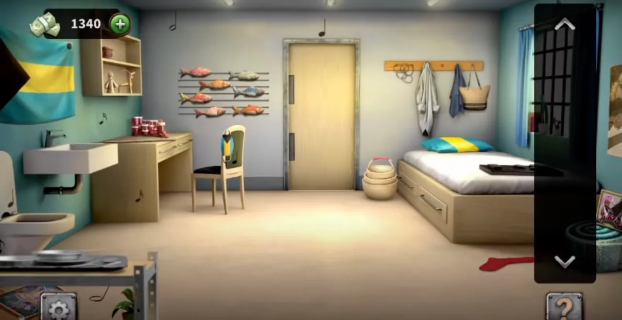 100 Doors Escape from Prison Level 48 Bahamian Cell gameplay screenshot