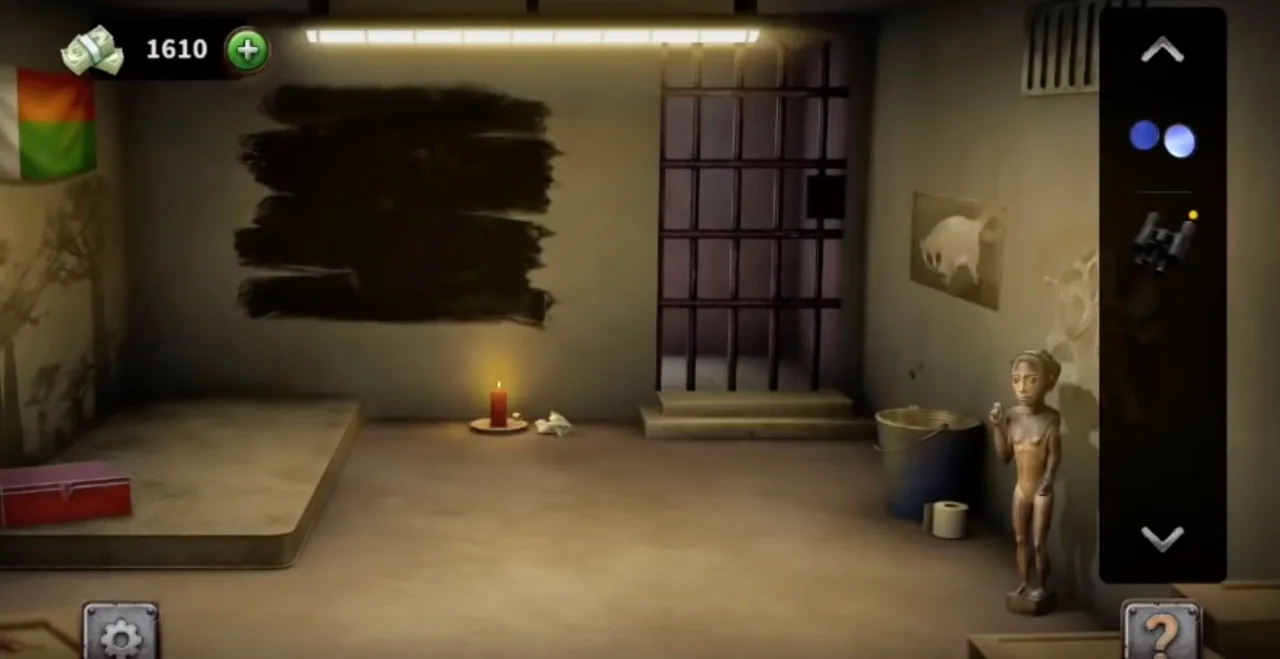 100 Doors Escape from Prison Level 53 Madagascan Cell gameplay screenshot