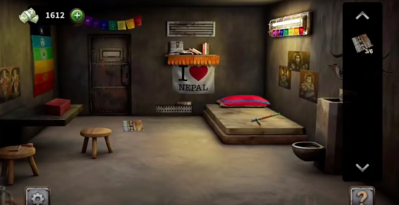 100 Doors Escape from Prison Level 54 Nepalese Cell gameplay screenshot