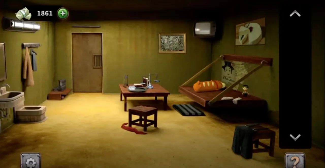100 Doors Escape from Prison Level 65 French Cell gameplay screenshot