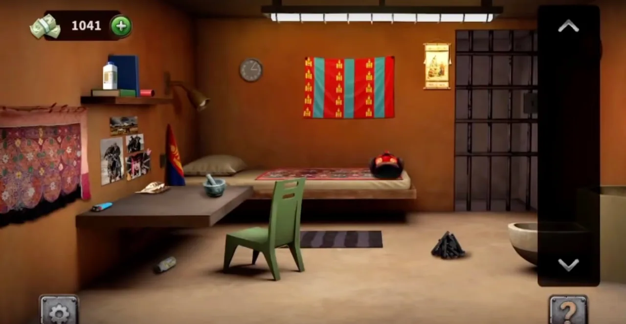 100 Doors Escape from Prison Level 71 Mongolian Cell gameplay screenshot