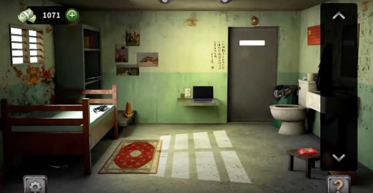 100 Doors Escape from Prison Level 72 Chinese Cell gameplay screenshot