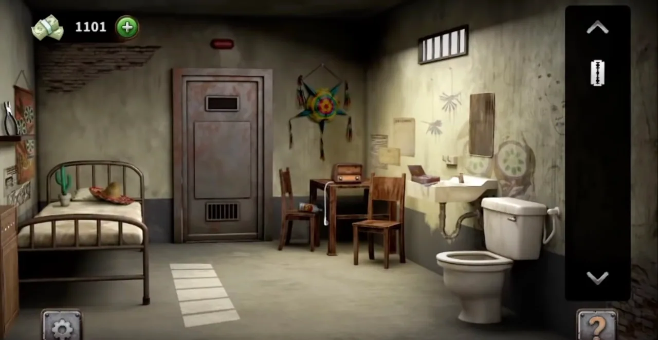 100 Doors Escape from Prison Level 73 Mexican Cell gameplay screenshot