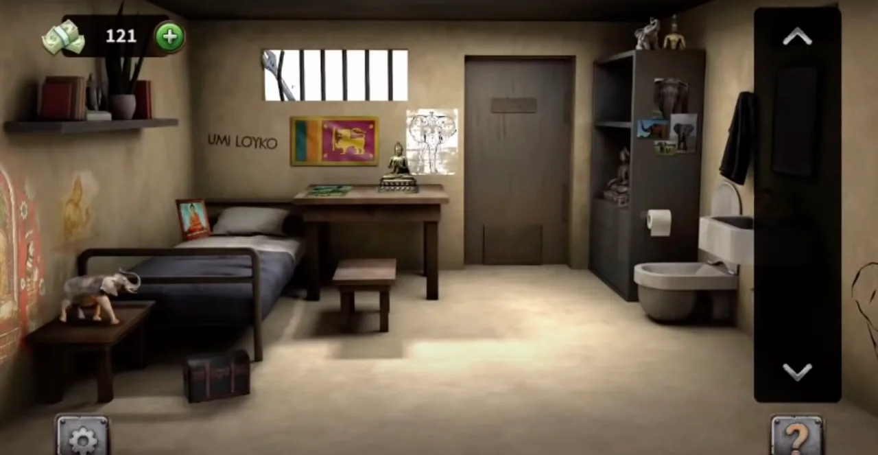100 Doors Escape from Prison Level 77 Sri Lankan Cell gameplay screenshot