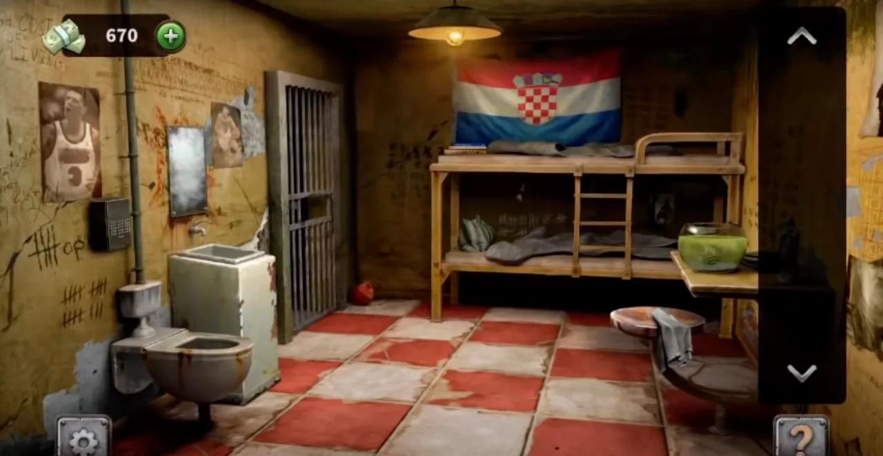 100 Doors Escape from Prison Level 9 Luxembourg Cell gameplay screenshot