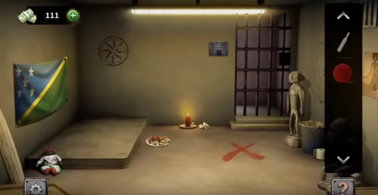 100 Doors Escape from Prison Level 90 Solomon Islands Cell gameplay screenshot