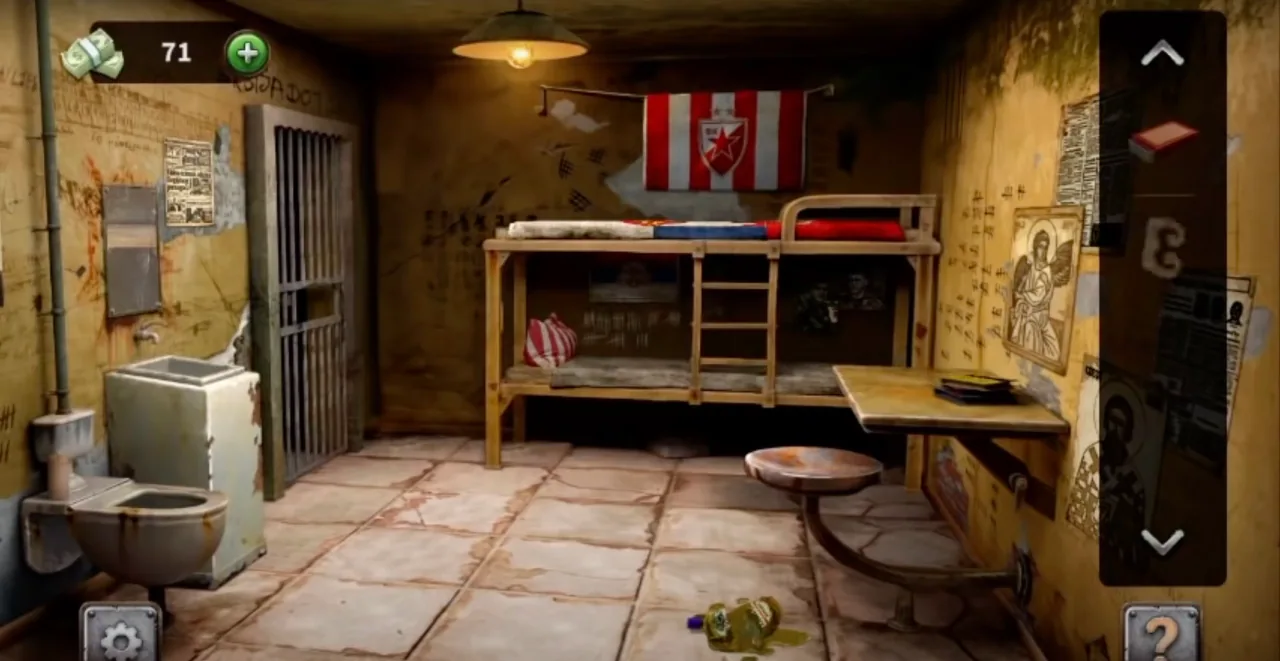 100 Doors Escape from Prison Level 92 Serbian Cell gameplay screenshot