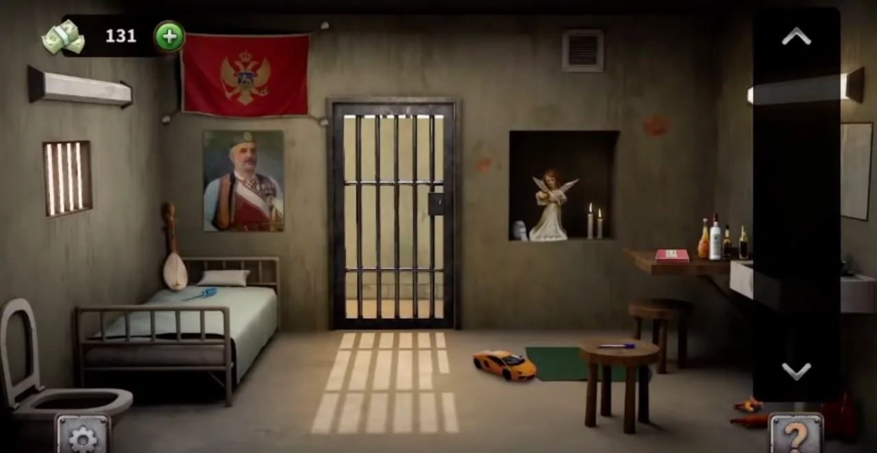 100 Doors Escape from Prison Level 94 Montenegrin Cell gameplay screenshot