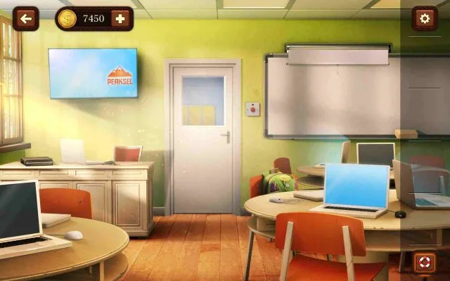 100 Doors Escape from School Level 1 Press to Begin gameplay screenshot