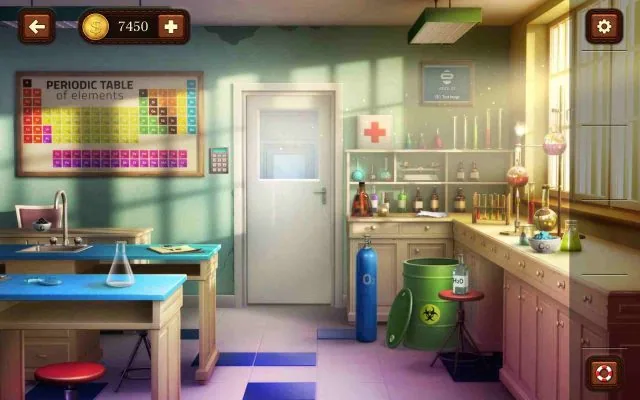 100 Doors Escape from School Level 103 Use Carbonic Acid to Reveal Hidden Code gameplay screenshot