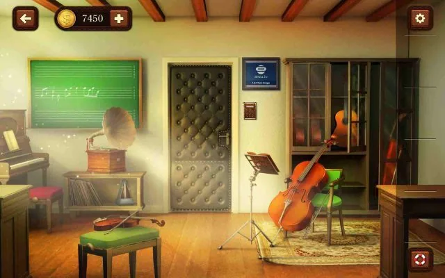 100 Doors Escape from School Level 107 Decode the Musical Chart for the Unlock Code gameplay screenshot