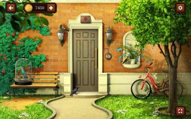 100 Doors Escape from School Level 109 Match Bird Calls to Birds in Order gameplay screenshot