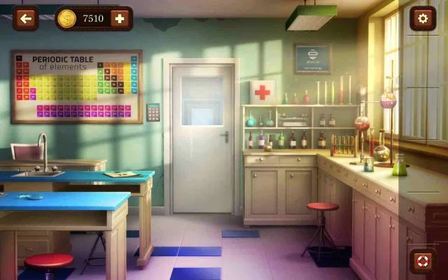 100 Doors Escape from School Level 119 Elemental Math from Periodic Table gameplay screenshot