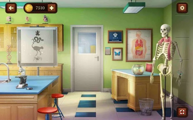 100 Doors Escape from School Level 123 Use Creature Leg Counts to Derive Code gameplay screenshot