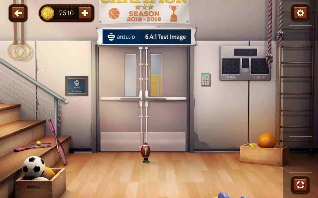 100 Doors Escape from School Level 124 Count Football Rotations for the Code gameplay screenshot