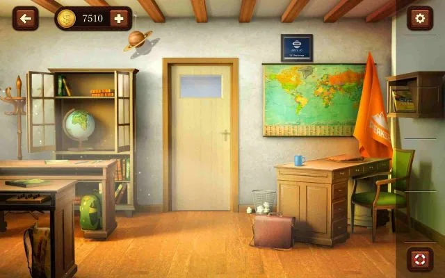 100 Doors Escape from School Level 128 Reconstruct Map of France with Rotating Squares Puzzle gameplay screenshot