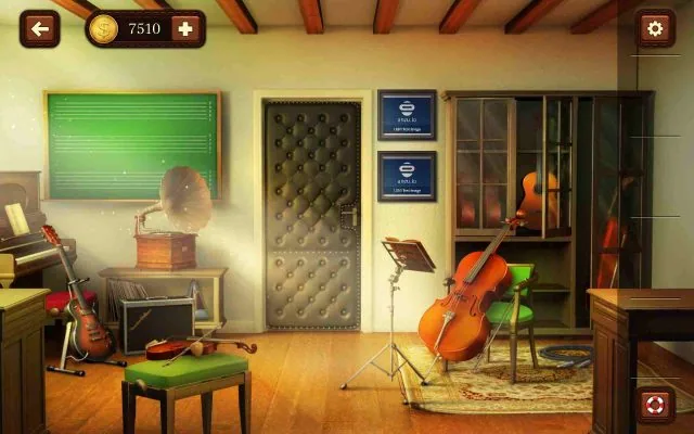 100 Doors Escape from School Level 132 Tune the Guitar to Unlock the Door gameplay screenshot
