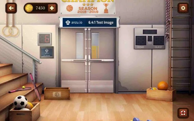 100 Doors Escape from School Level 19 Catch the Basketballs gameplay screenshot