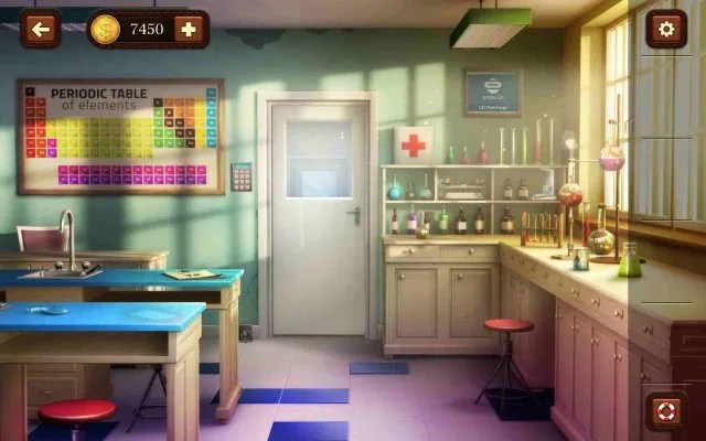 100 Doors Escape from School Level 22 Rebuild the Microscope for a Hidden Code gameplay screenshot