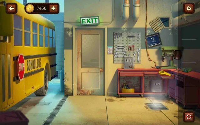 100 Doors Escape from School Level 42 Decode License Plates to Get the Door Code gameplay screenshot