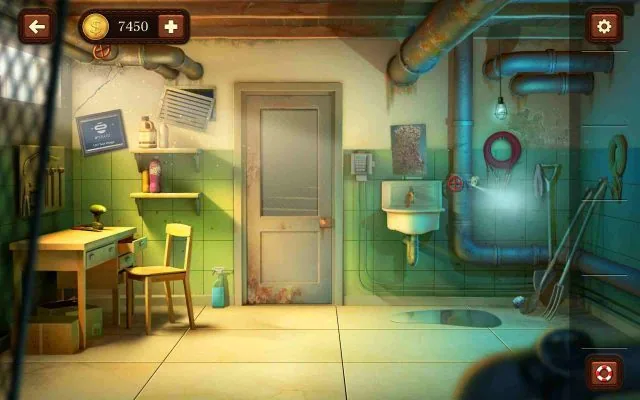 100 Doors Escape from School Level 44 Clean & Decode Using Mirror Reflection gameplay screenshot