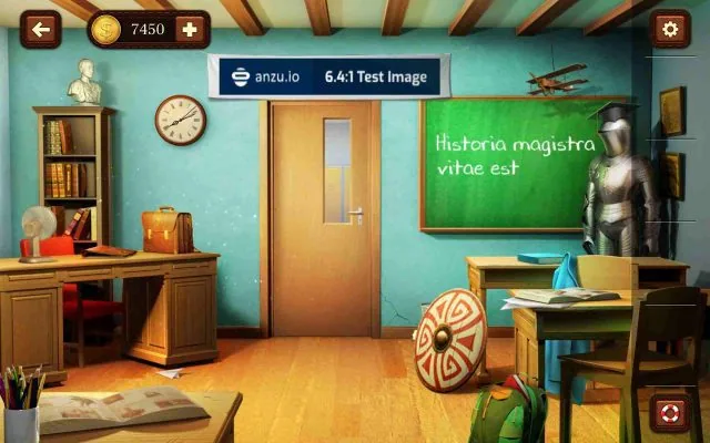 100 Doors Escape from School Level 45 Align the Shield Rings gameplay screenshot