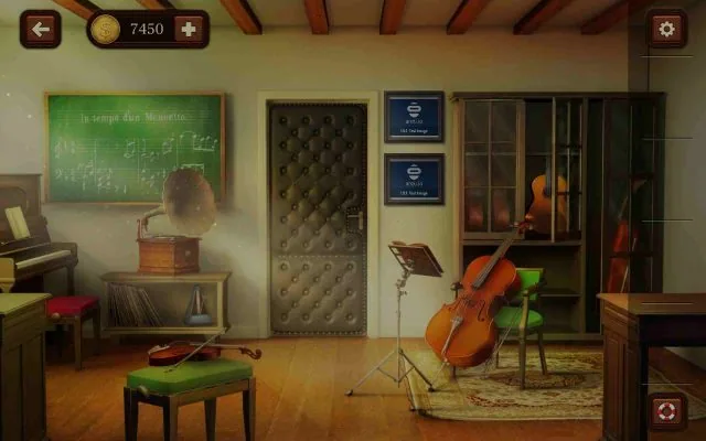 100 Doors Escape from School Level 47 Recognize the Music Composer gameplay screenshot