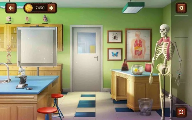 100 Doors Escape from School Level 5 Bottle Break Trick gameplay screenshot