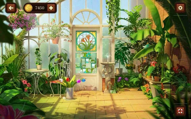 100 Doors Escape from School Level 53 Puzzle Assembly Behind Plants and Statues gameplay screenshot