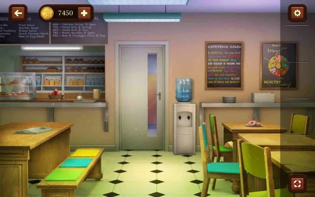 100 Doors Escape from School Level 54 Use Bait to Lure the Mouse and Get the Key gameplay screenshot