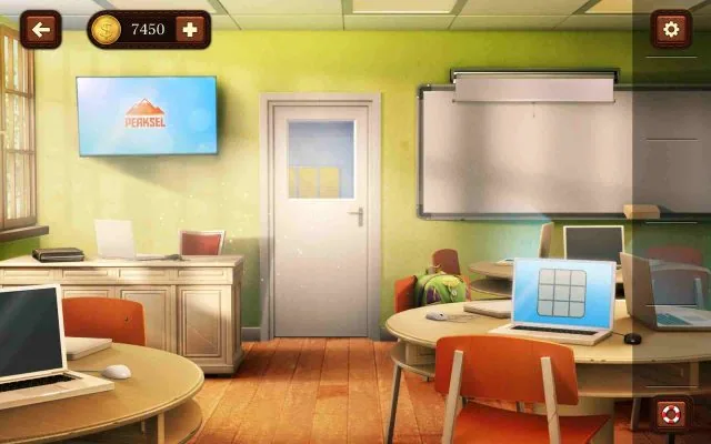 100 Doors Escape from School Level 6 Tic-Tac-Toe Time gameplay screenshot