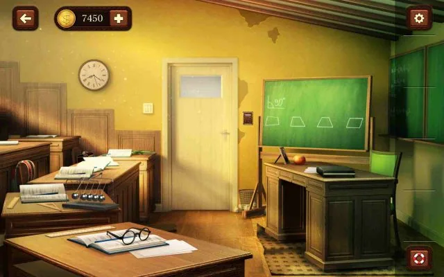 100 Doors Escape from School Level 64 Count Right Angles in Quadrilaterals gameplay screenshot