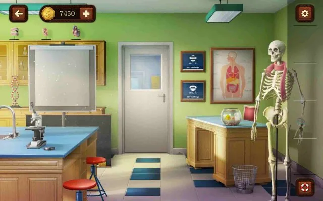 100 Doors Escape from School Level 66 Order the Food Chain from Bottom to Top gameplay screenshot