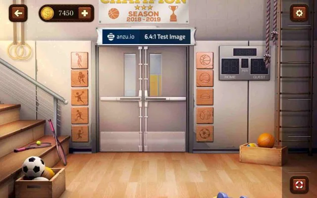 100 Doors Escape from School Level 7 Match the Sports Gear gameplay screenshot