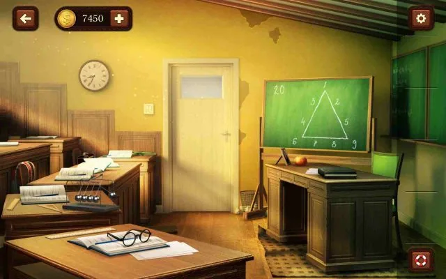 100 Doors Escape from School Level 76 Rearrange Numbers to Make Each Side Sum 20 gameplay screenshot