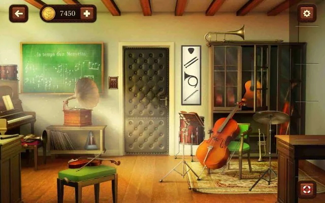 100 Doors Escape from School Level 84 Count Musical Instruments for the Door Code gameplay screenshot