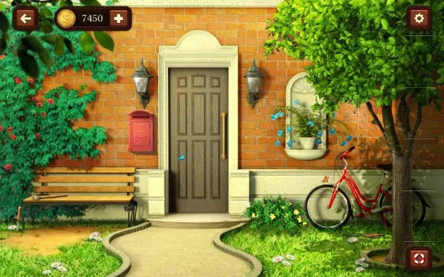 100 Doors Escape from School Level 85 Match Patterns to Colored Buttons in Mailbox Puzzle gameplay screenshot