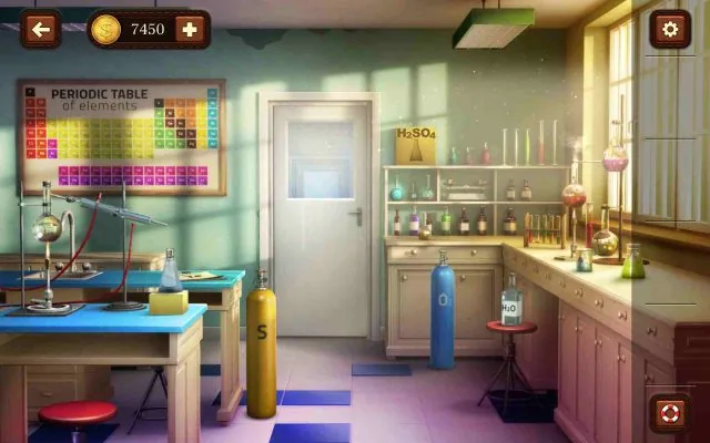 100 Doors Escape from School Level 86 Create Sulfuric Acid to Unlock the Door gameplay screenshot