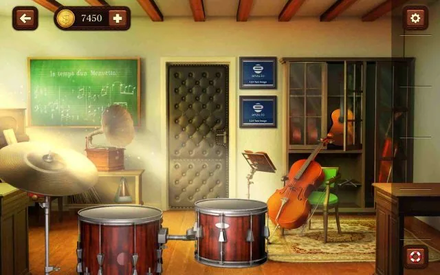 100 Doors Escape from School Level 94 Replicate the Drum Sequence from the Record Player gameplay screenshot